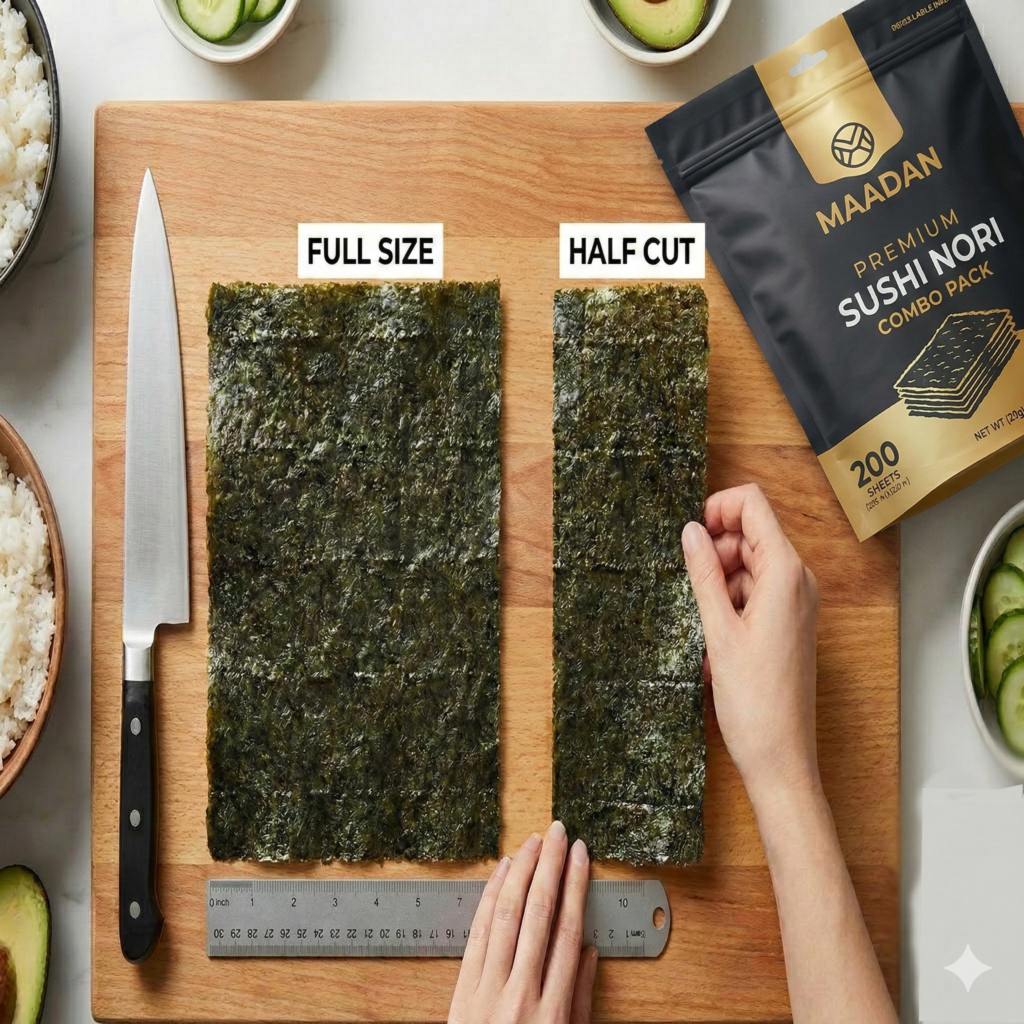 Maadan Premium Sushi Nori Combo Pack (200 Sheets)