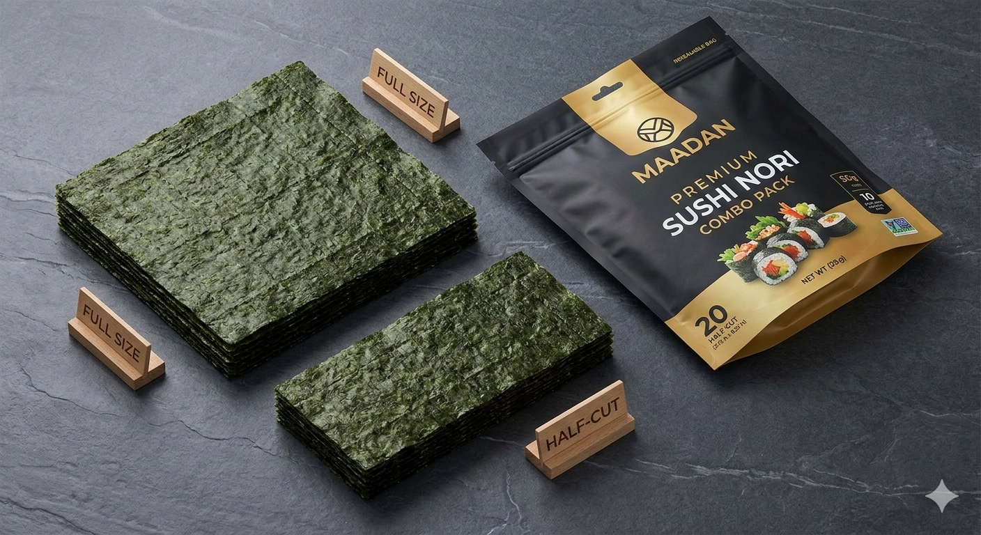 Maadan Premium Sushi Nori Combo Pack (200 Sheets)