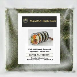 Maadan Premium 260g Sushi Nori 100 Full Sheets for Gimbap - Maadan Gold Label Sushi Nori