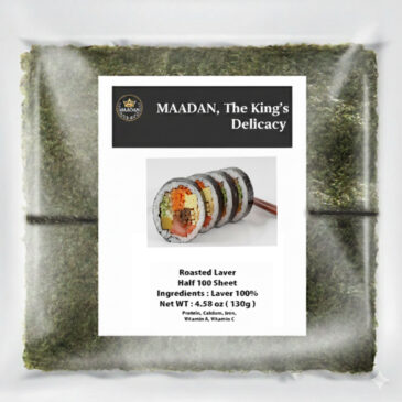 Maadan Signature Half-Cut Sushi Nori sheets for Spam Musubi and Hand Rolls