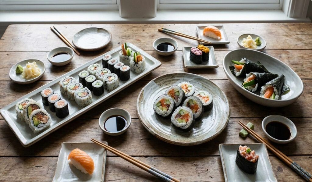 Maadan sushi rolls and kimbap ready eat